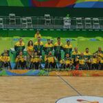 Australia vs USA in the Men's Wheelchair Rugby Finals. Rio Olympic Arena 2016 Paralympic Games - RIO Brazil Australian Paralympic Committee Wednesday 14 September 2016